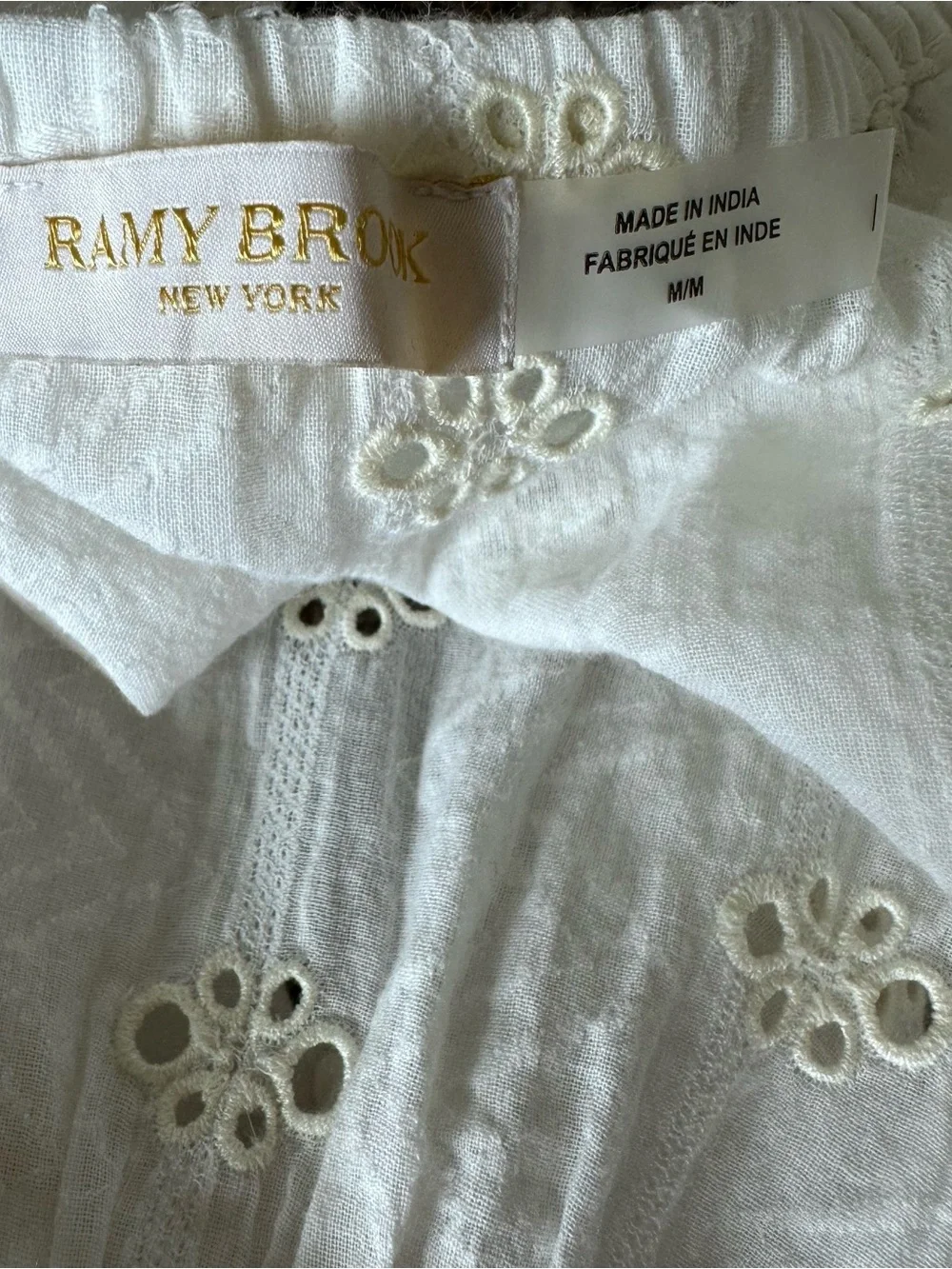 RAMY BROOK Strapless White Eyelet Romper - Picture 9 of 9